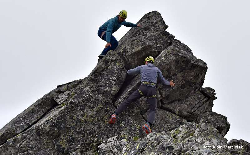 taternik wspinacz Andrzej Marcisz i Tomasz Augustynek Kogutek