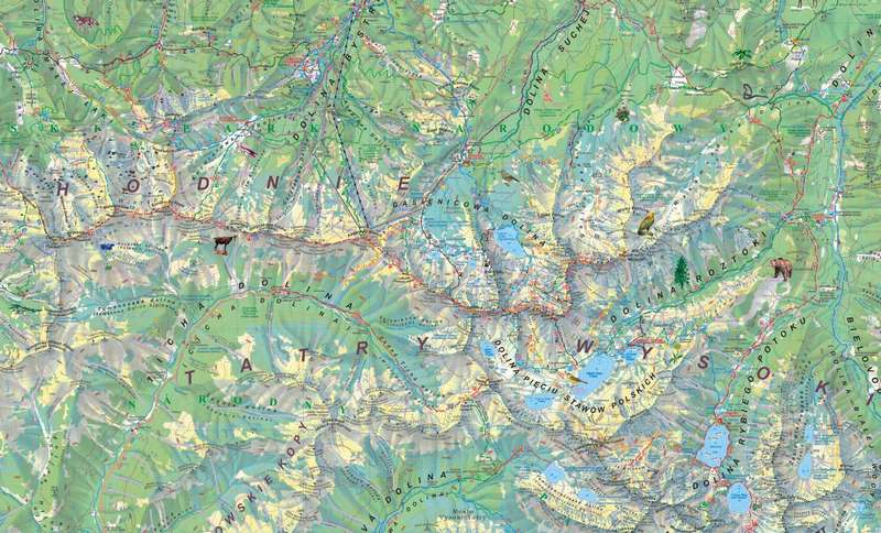 Mapa Tatr Polskich