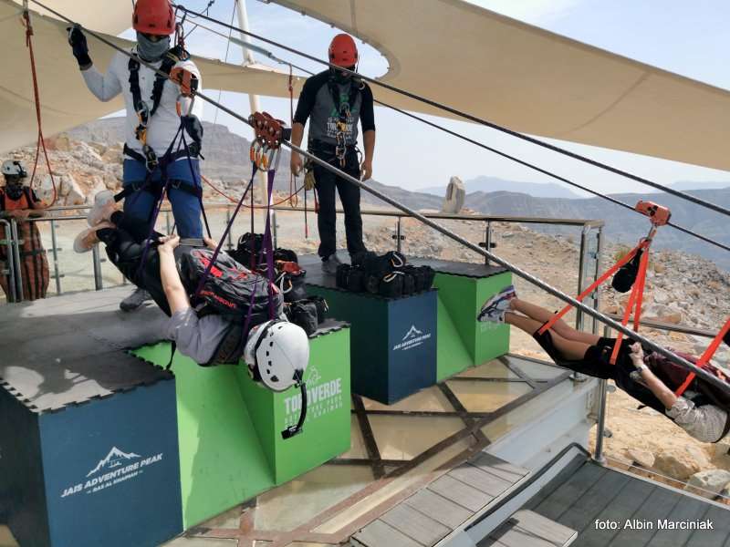 Najdluzsza tyrolka na swiecie Zipline Jebel Jais in Ras al Khaimah ZEA 8