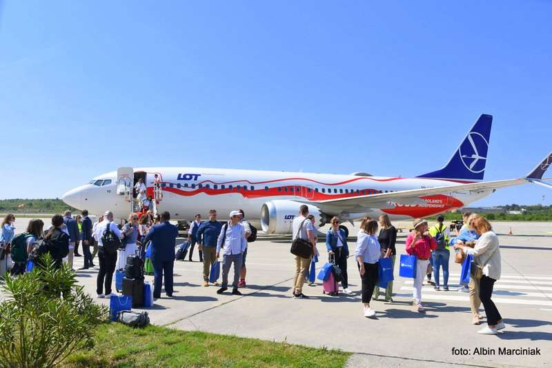samolot LOT do Chorwacji