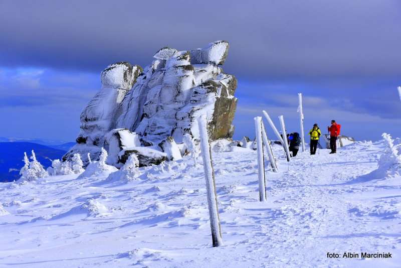 Karkonosze - szlak zimowy ze Szklarskiej Poręby do Karpacza - Główny Szlak Sudecki